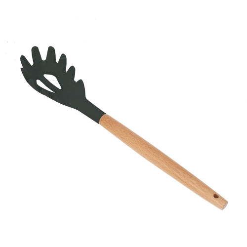  Wooden Handle Silicone Cooking Utensils Set cashymart
