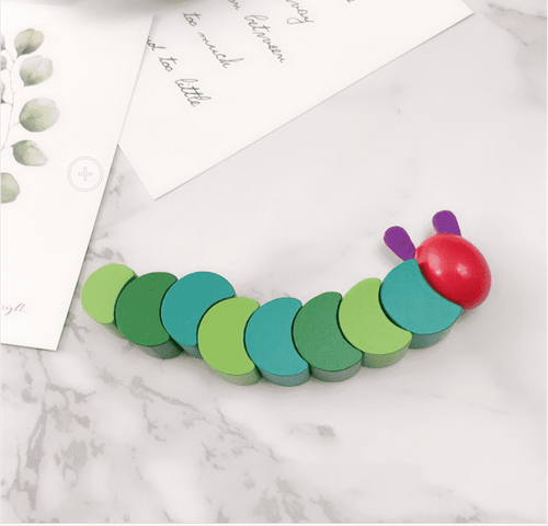  Wooden Hungry Caterpillar Educational Toy cashymart
