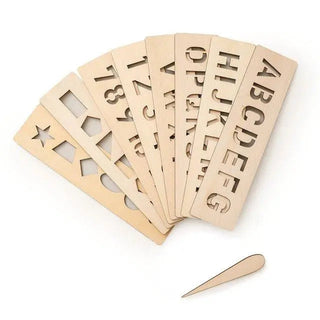  Wooden Learning Toy Set for Early Word and Number Skills cashymart