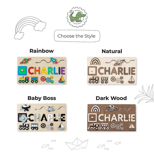  Wooden Name Puzzle for Kids cashymart