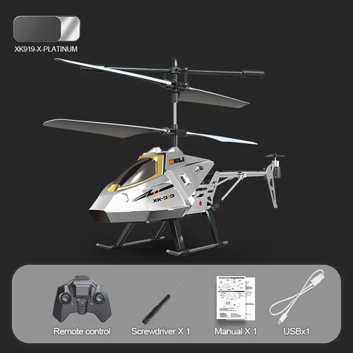  XK919 Alloy 3-Channel RC Helicopter cashymart