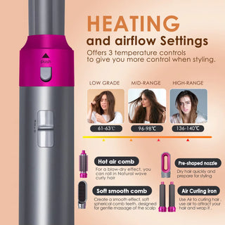  Xiaomi MIJIA 5 in 1 Hair Dryer Hot Comb Set cashymart