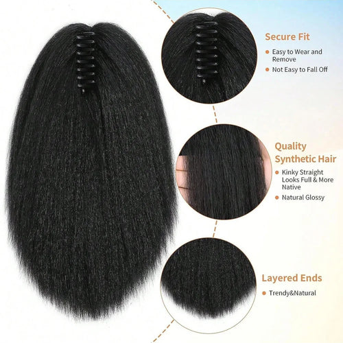  Yaki Claw Clip Hair Extensions for Black Women cashymart