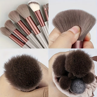  13-Piece Soft Makeup Brush Set cashymart