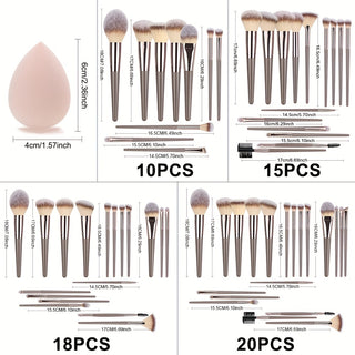  10-20pcs Pro Makeup Brush Set cashymart