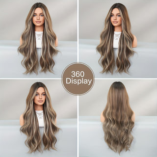  Dark Roots & Gray Highlights Hairpiece cashymart