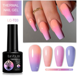  Winter Magic Color Changing Thermal Gel Nail Polish cashymart