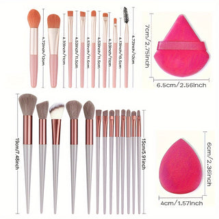  Fluffy Elegance Makeup Brush Set cashymart