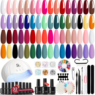  54-Piece Gel Nail Polish Kit cashymart