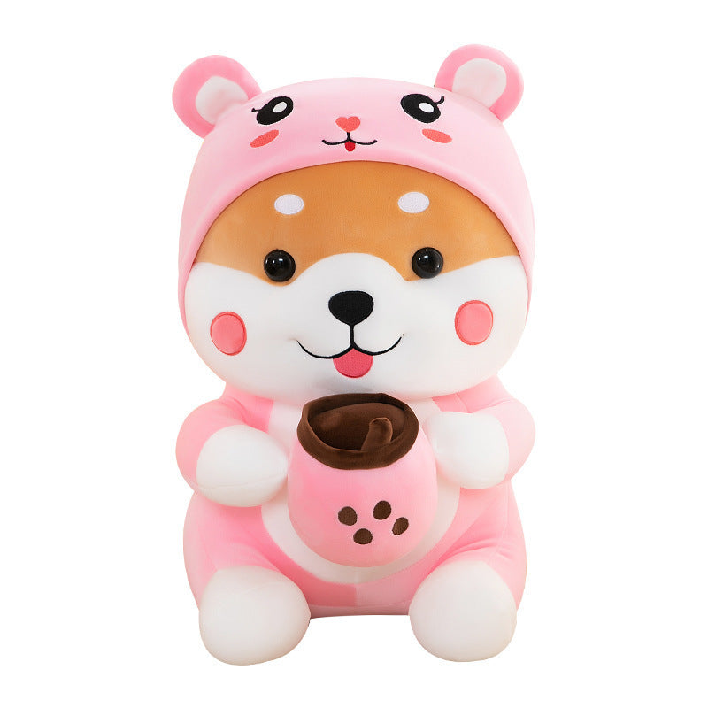  Milk Tea Dog Plush Toy cashymart