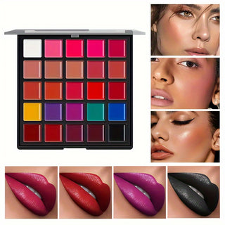  Luxe 25-Color Lipstick Palette cashymart