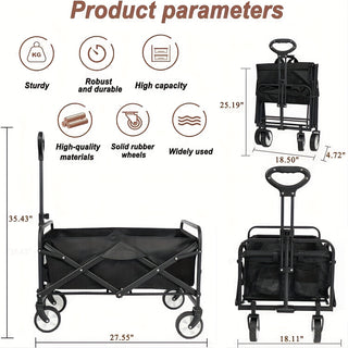  Versatile Collapsible Pet Wagon Cart cashymart