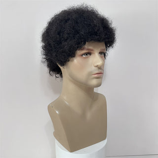  Short Curly Afro Human Hair Wig cashymart