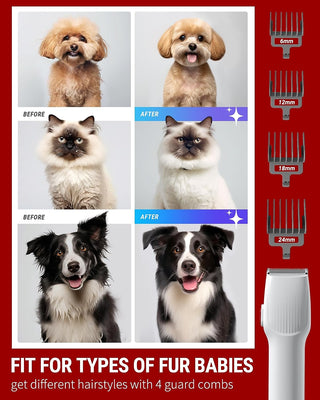  Pet Hair Vacuum and Dog Grooming Kit cashymart