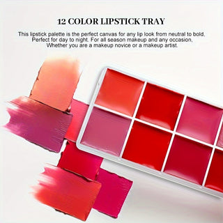  12-Color Lipstick Palette cashymart