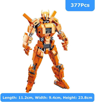 Wanderer Mecha Robot Building Blocks 376Pcs Toy Set (Sabers Athenas B0726B)-Without Original Box