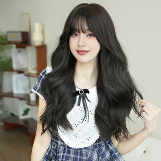  7JHH WIGS Long Black Wavy Hair cashymart