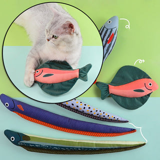  Canvas Interactive Mint Fish Teaser Cat Wand cashymart