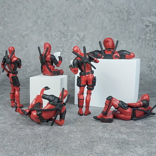  Vibrant Deadpool Figurine Trio cashymart