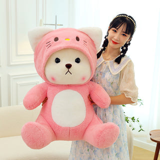  Cute Transforming Bear Plush Pillow Toy cashymart