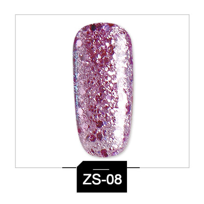  Glitter Phototherapy Nail Polish cashymart