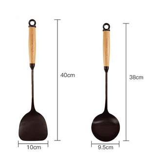  Wooden Handle Kitchen Utensils Set cashymart