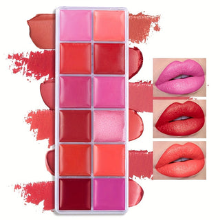  12-Color Lipstick Palette cashymart