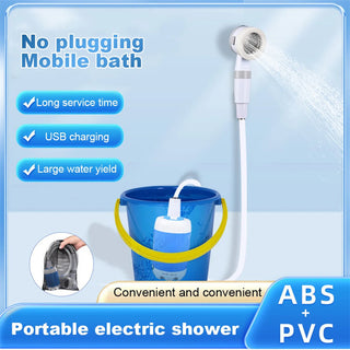  Portable Electric Shower for Camping and Travel with Rechargeable Battery cashymart