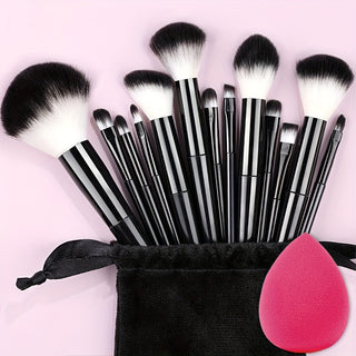  Fluffy Makeup Brush Set & Storage Bag cashymart