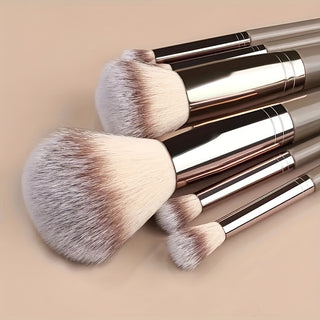  Champagne Luxe Makeup Brush Set cashymart