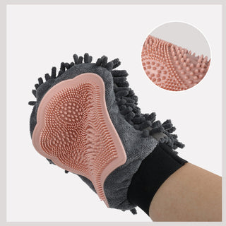  Dual-Sided Pet Bathing Brush and Grooming Glove cashymart