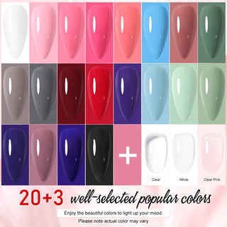  20-Color Gel Nail Polish Kit cashymart