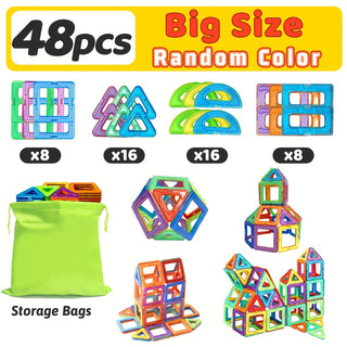  Vibrant Magnetic Building Blocks cashymart