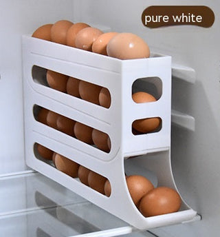  Refrigerator 4-Layer Automatic Egg Roller Sliding Tray cashymart