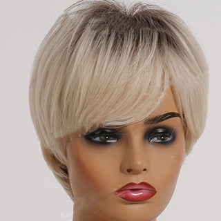  Blonde Ombre Wig with Bangs cashymart