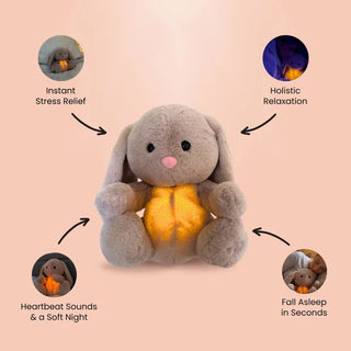  Calming Breathing Bunny Plush Toy cashymart