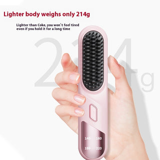  Cordless Wet & Dry Hair Straightener Brush cashymart