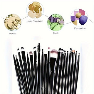  20-Piece Professional Makeup Brush Set cashymart