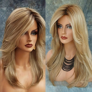  Chic Brown & Golden Wig cashymart