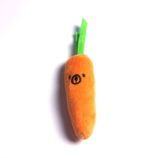  Pet Plush Chew Carrot Toy for Dental Health cashymart