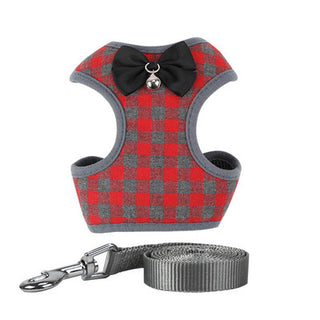  Checkered Small Dog Vest Harness cashymart