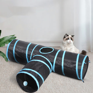  Foldable Cat Tunnel for Entertaining Felines cashymart