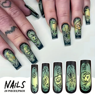  Matte Halloween Nail Tips cashymart