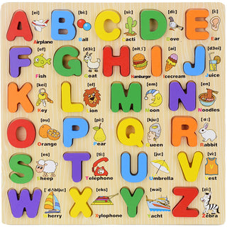  Educational Wooden Cartoon Hand Grab Puzzle Board for Children's Day Gift cashymart