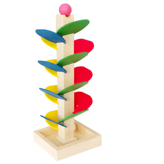  Educational Wooden Leaf Tower Ball Construction Set cashymart