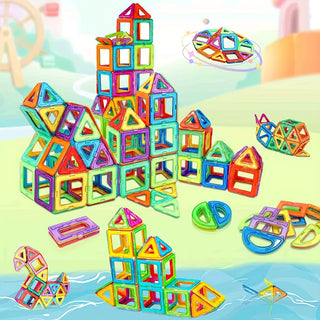  Vibrant Magnetic Building Blocks Set cashymart