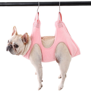  Soft Plush Pet Hammock for Grooming Assistance cashymart