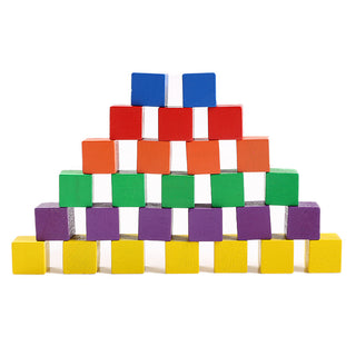  Educational Wooden Building Blocks Set with 100 Cubes for Kids cashymart