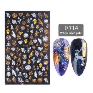  New Nail Stickers 3D Christmas Series cashymart