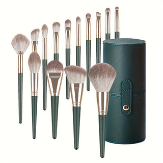  Glamorous Green 14pc Makeup Brush Collection cashymart